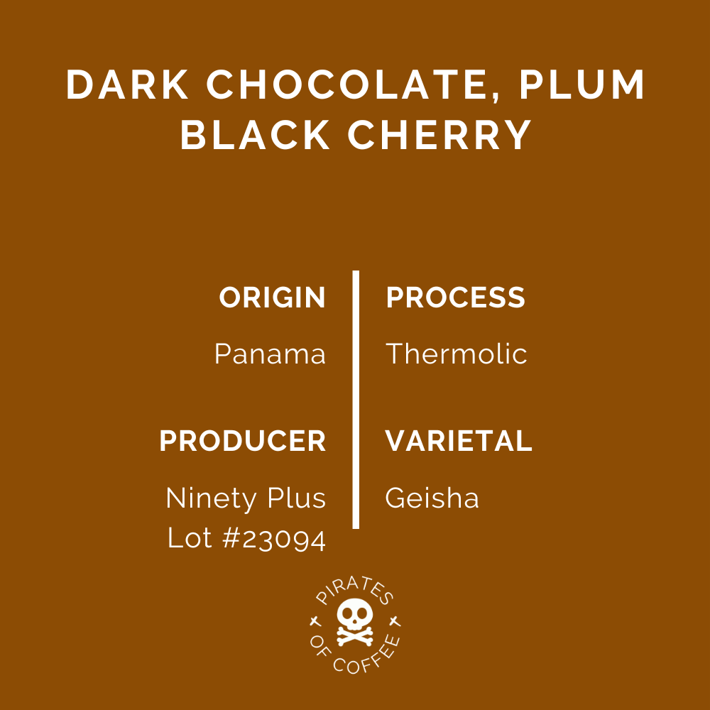 MAROON GEISHA: Ninety Plus Panama Thermolic