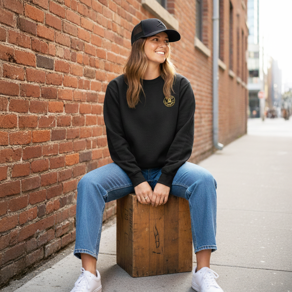 Embroidered Stealth Trucker Hat