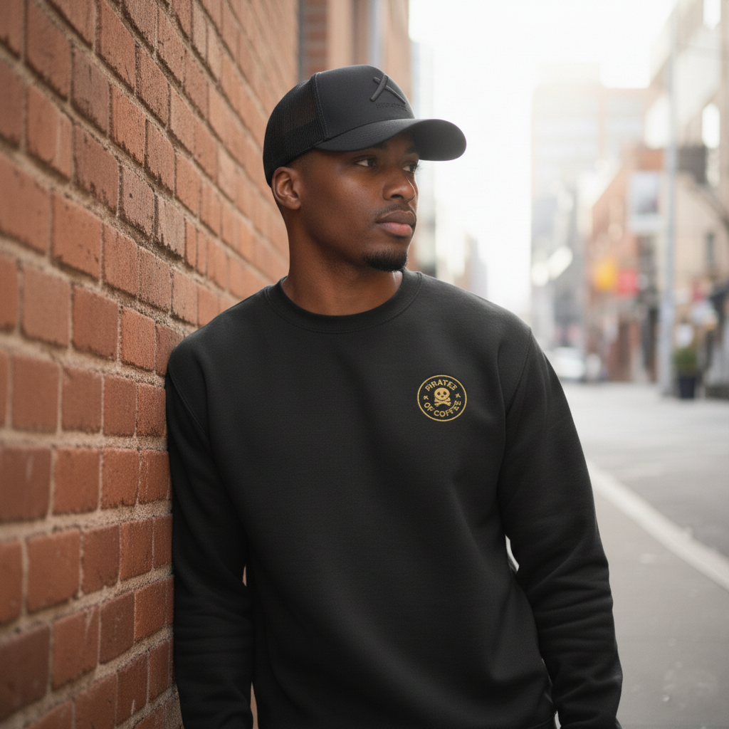 Embroidered Stealth Trucker Hat