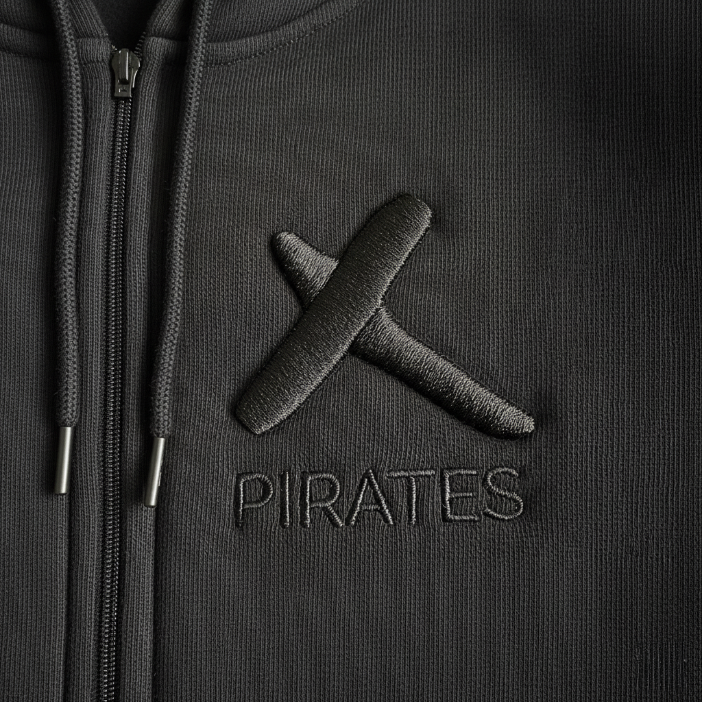 Embroidered Stealth Hoodie