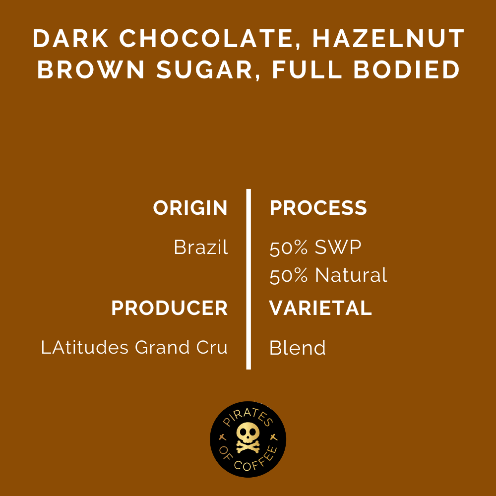 HALF CAFF HALF AMAZING: Brazil 50% Caffeine