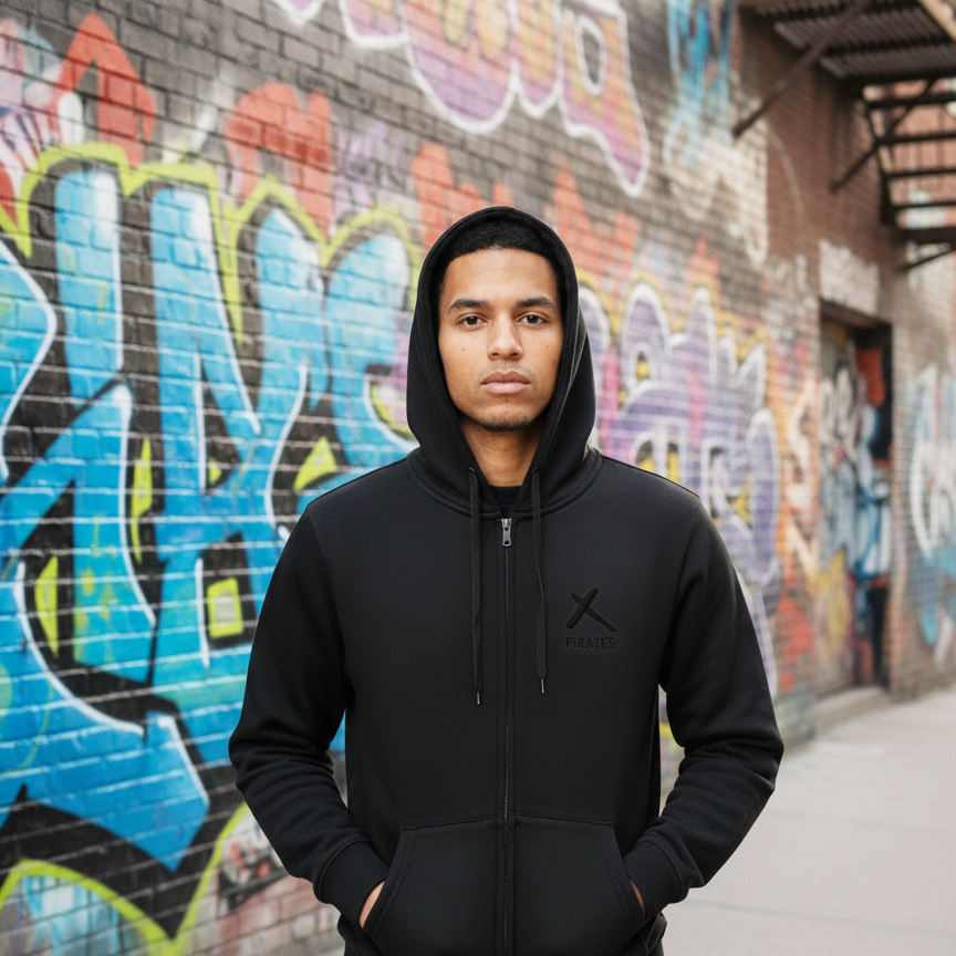 Embroidered Stealth Hoodie