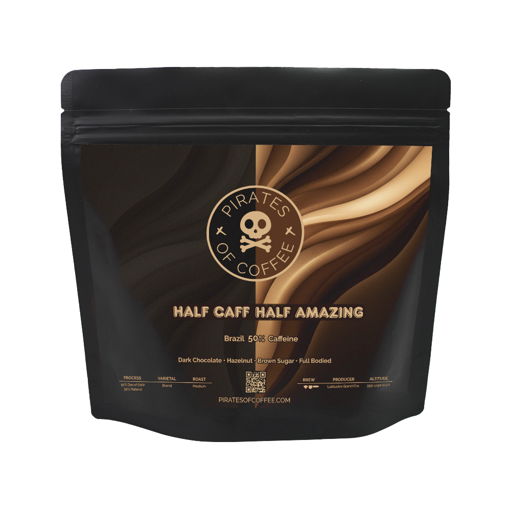 HALF CAFF HALF AMAZING: Brazil 50% Caffeine